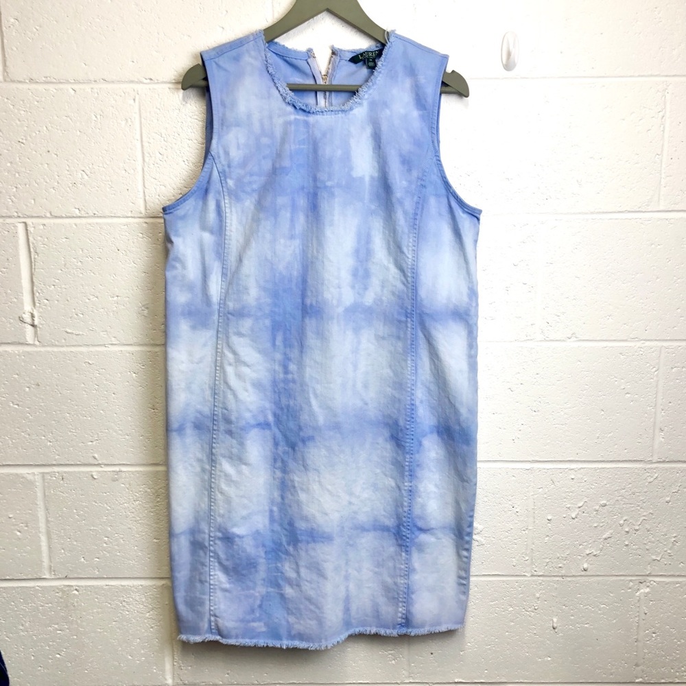 RL Denim Dress - Custom Dyed, Size 14